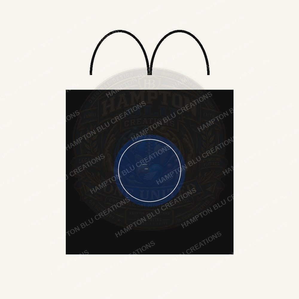 Blu Doodle Tote Bag