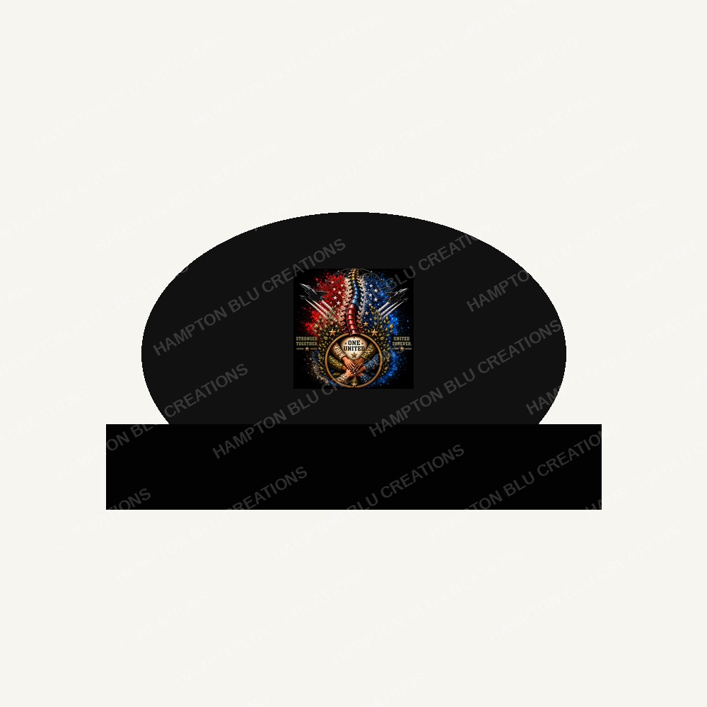 One United military plane design with spine Hat